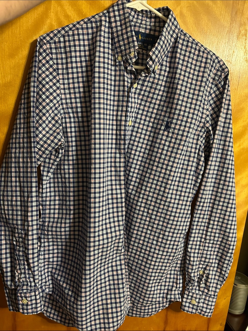 Polo by Ralph Lauren Navy and White Checked Button-Down Shirt